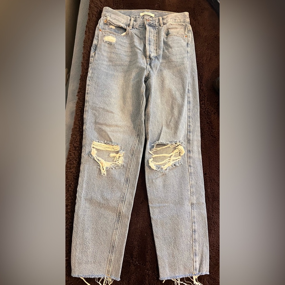 Women's Pacsun Distressed Blue Jeans Ultra High Rise Slim